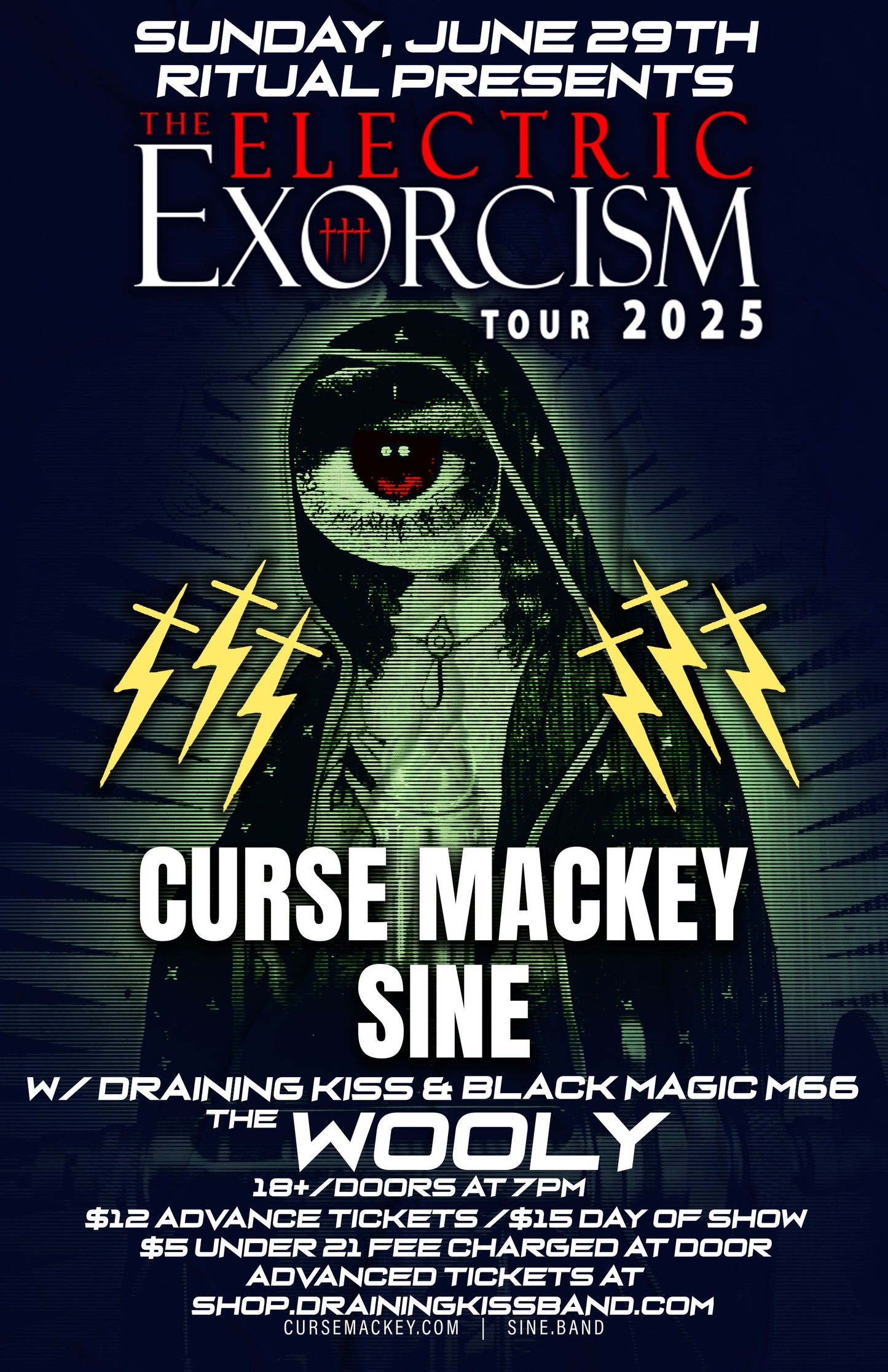 Curse Mackey and SINE 6/29 at The Wooly